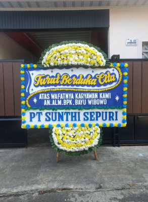 Papan Bunga Duka di Drajat
